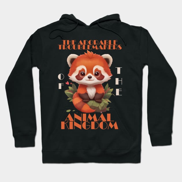 Red panda Hoodie by AOAOCreation